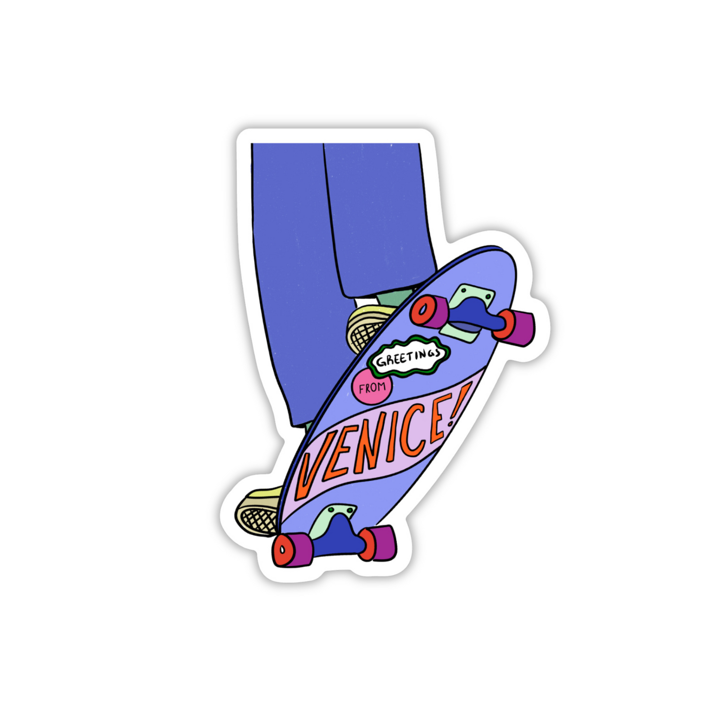 Venice Skateboard Die-Cut Sticker