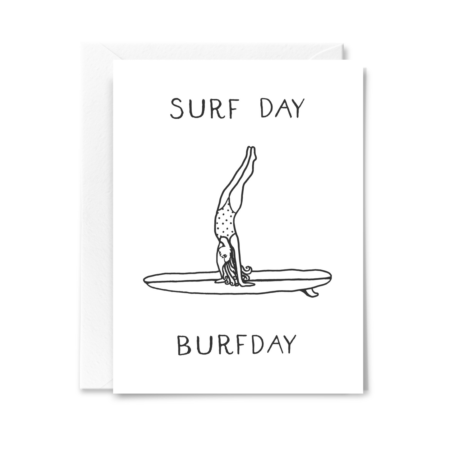 Surf Day Burfday Card