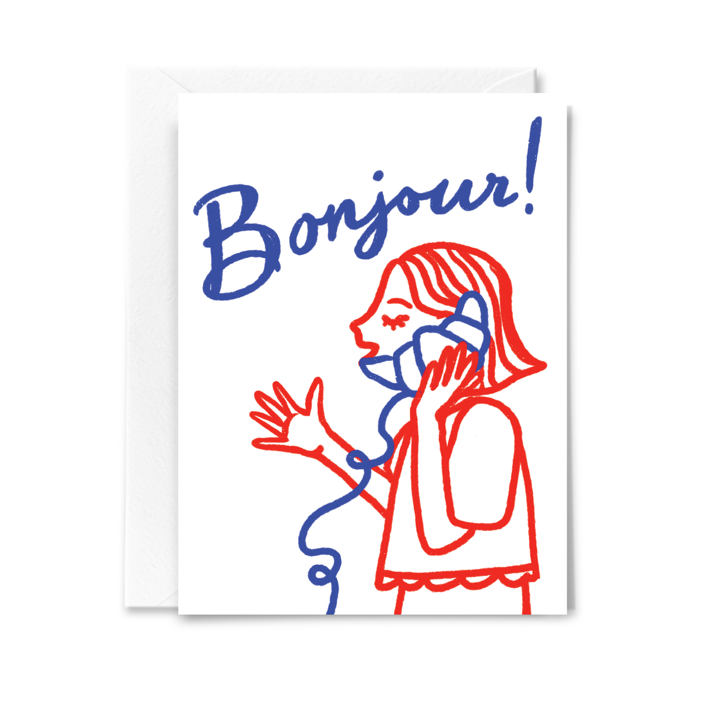 Bonjour Croissant Card