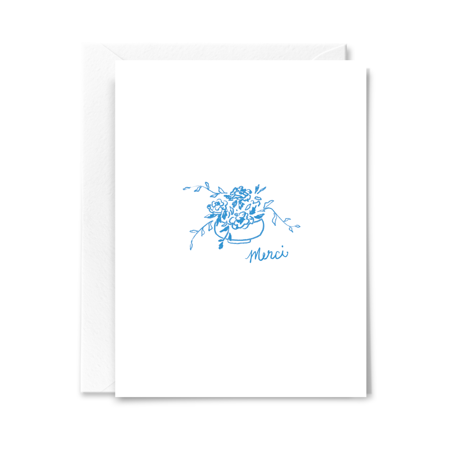 Merci Flowers Card