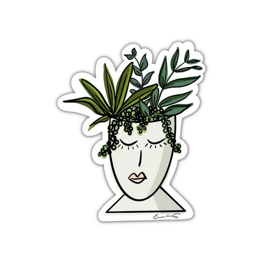 Plant Lady Die-Cut Sticker