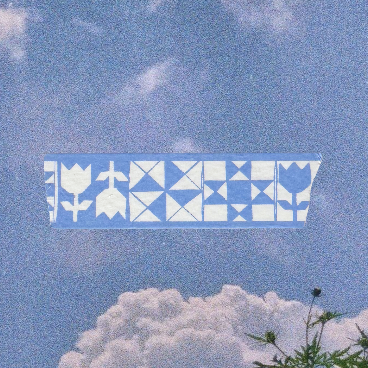 Light Blue Quilt Washi Tape