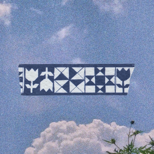 Dark Blue Quilt Washi Tape