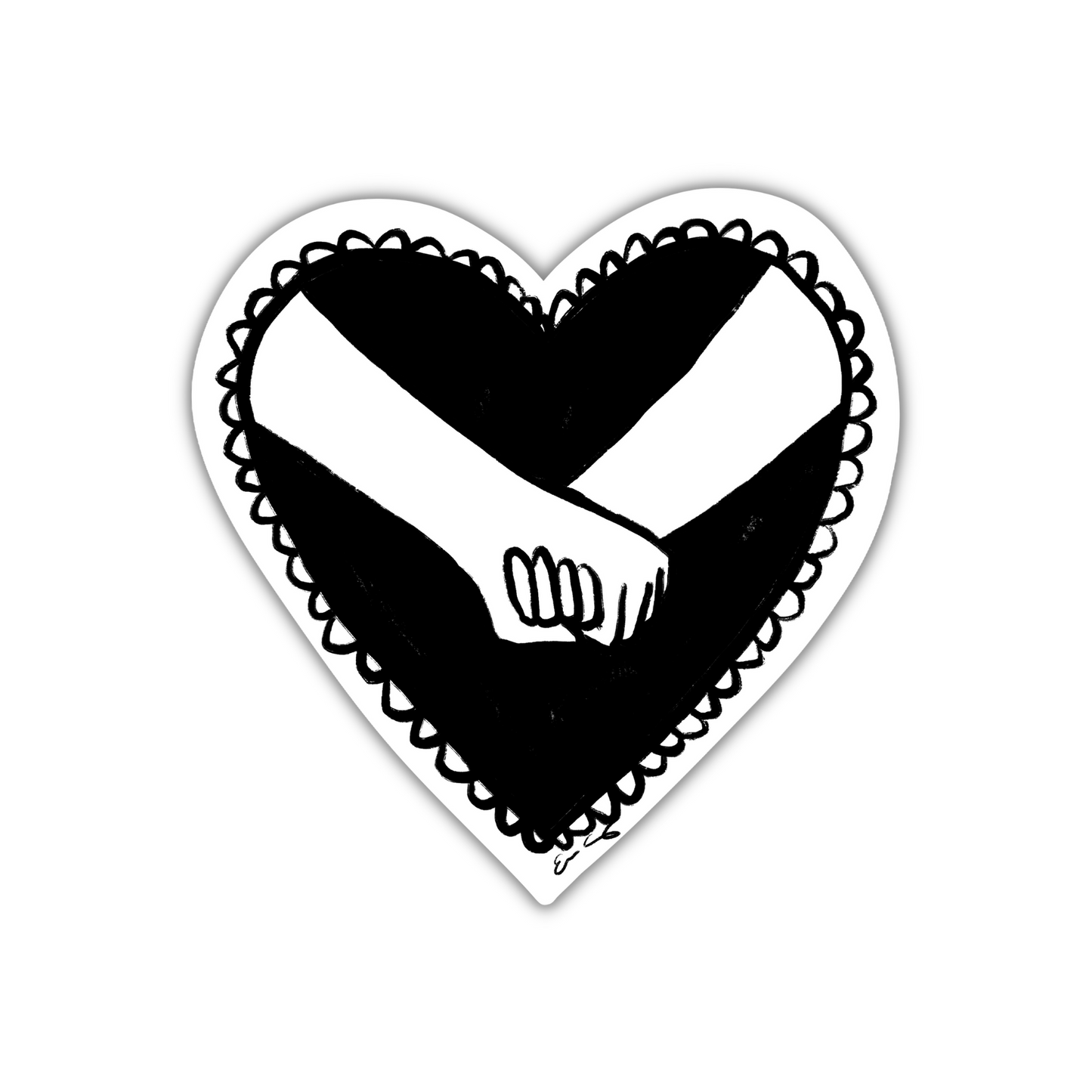 Hold Your Hand Die-Cut Sticker