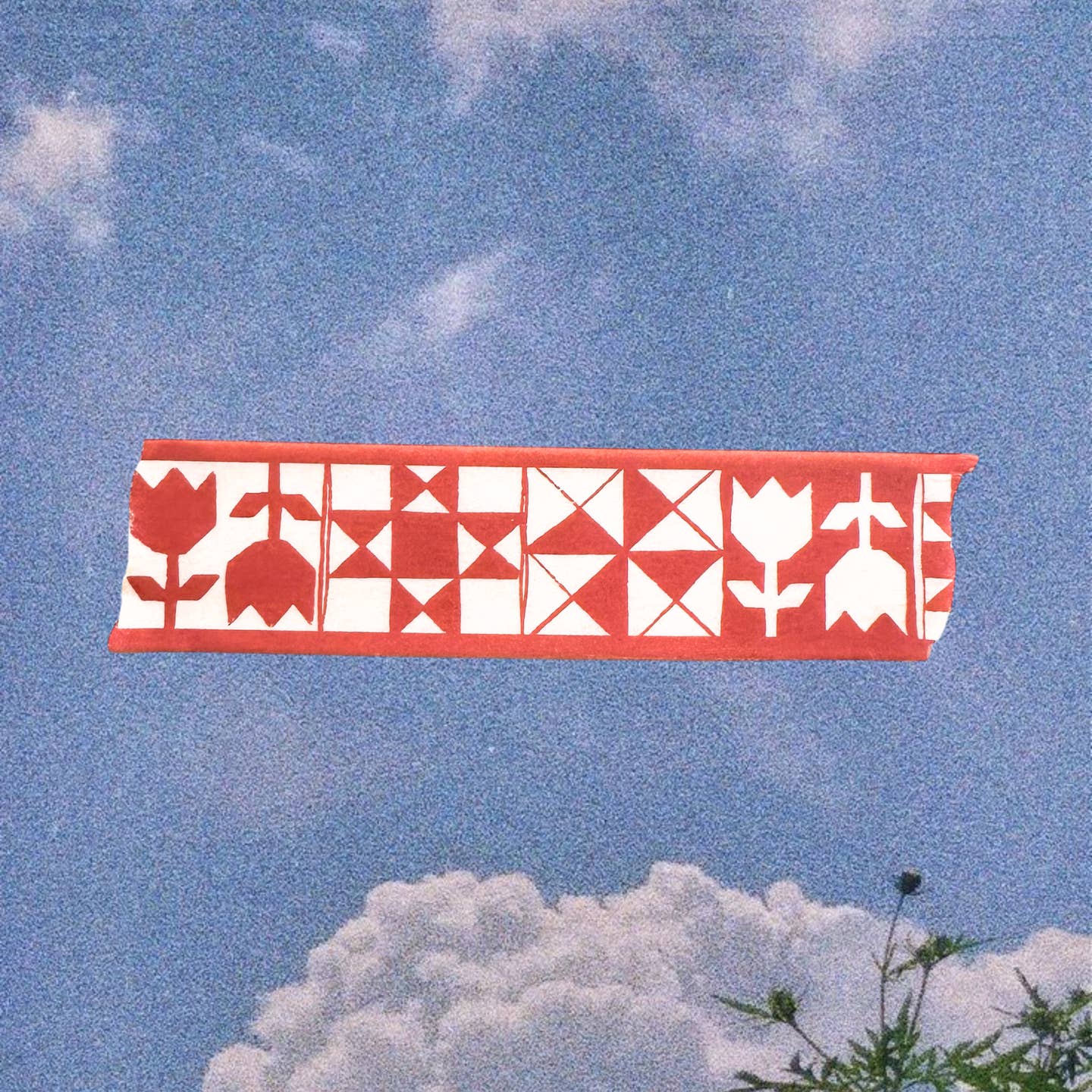 Red Quilt Washi Tape