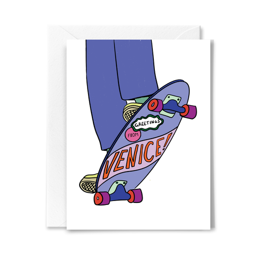 Venice Skateboard Card