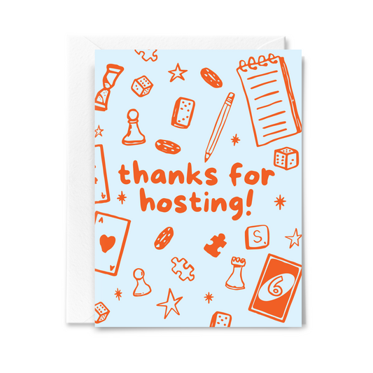Game Night Thanks Card