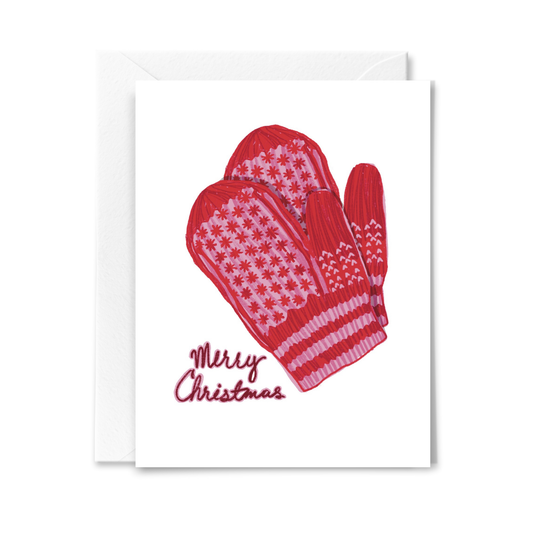 Merry Christmas Mittens Card