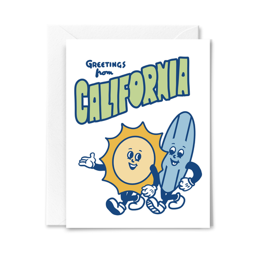 Sun and Surf California Card