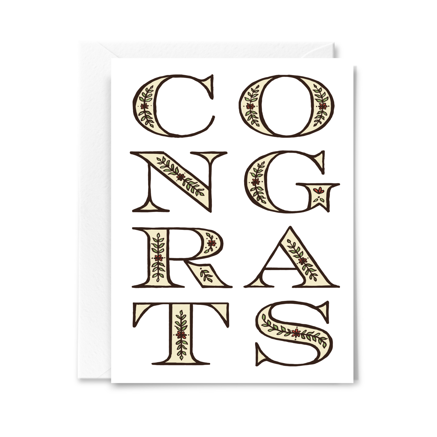 Floral Congrats Card