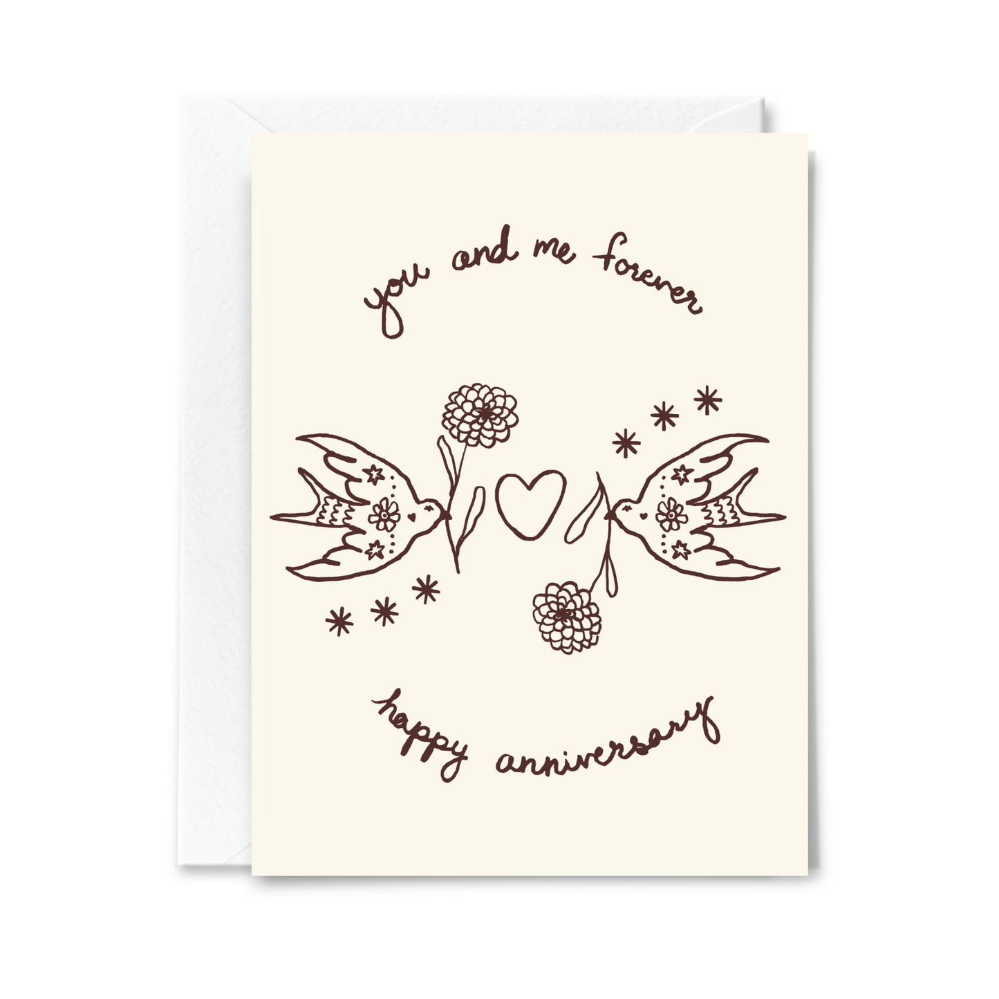 You and Me Forever Anniversary Card