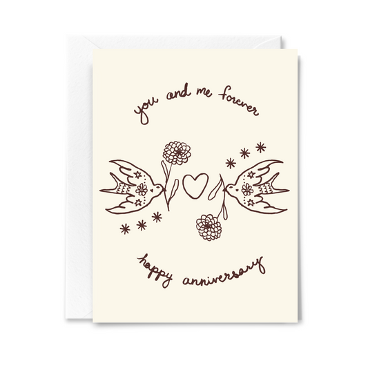 You and Me Forever Anniversary Card