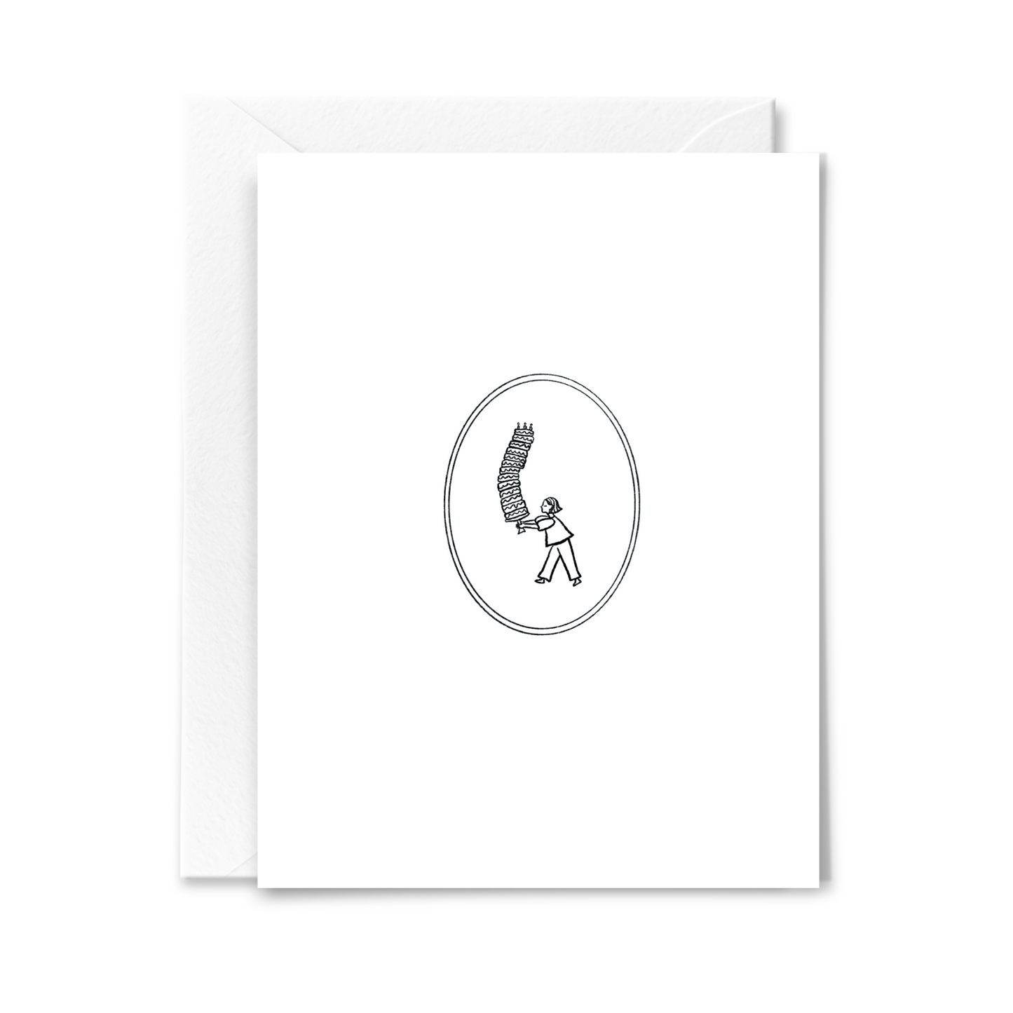 Tiny Cake Delivery Birthday Card