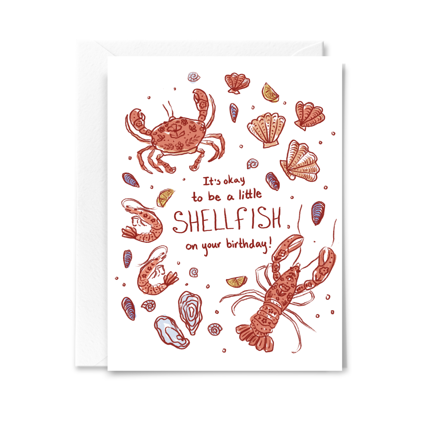 Shellfish Birthday Card