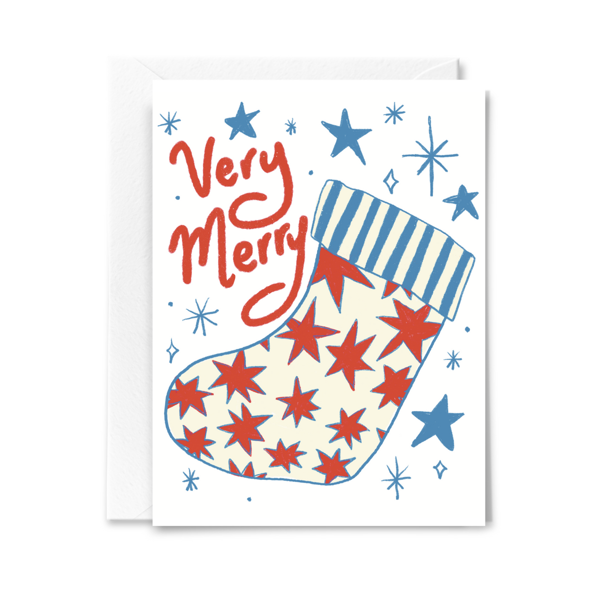 Very Merry Stocking Card