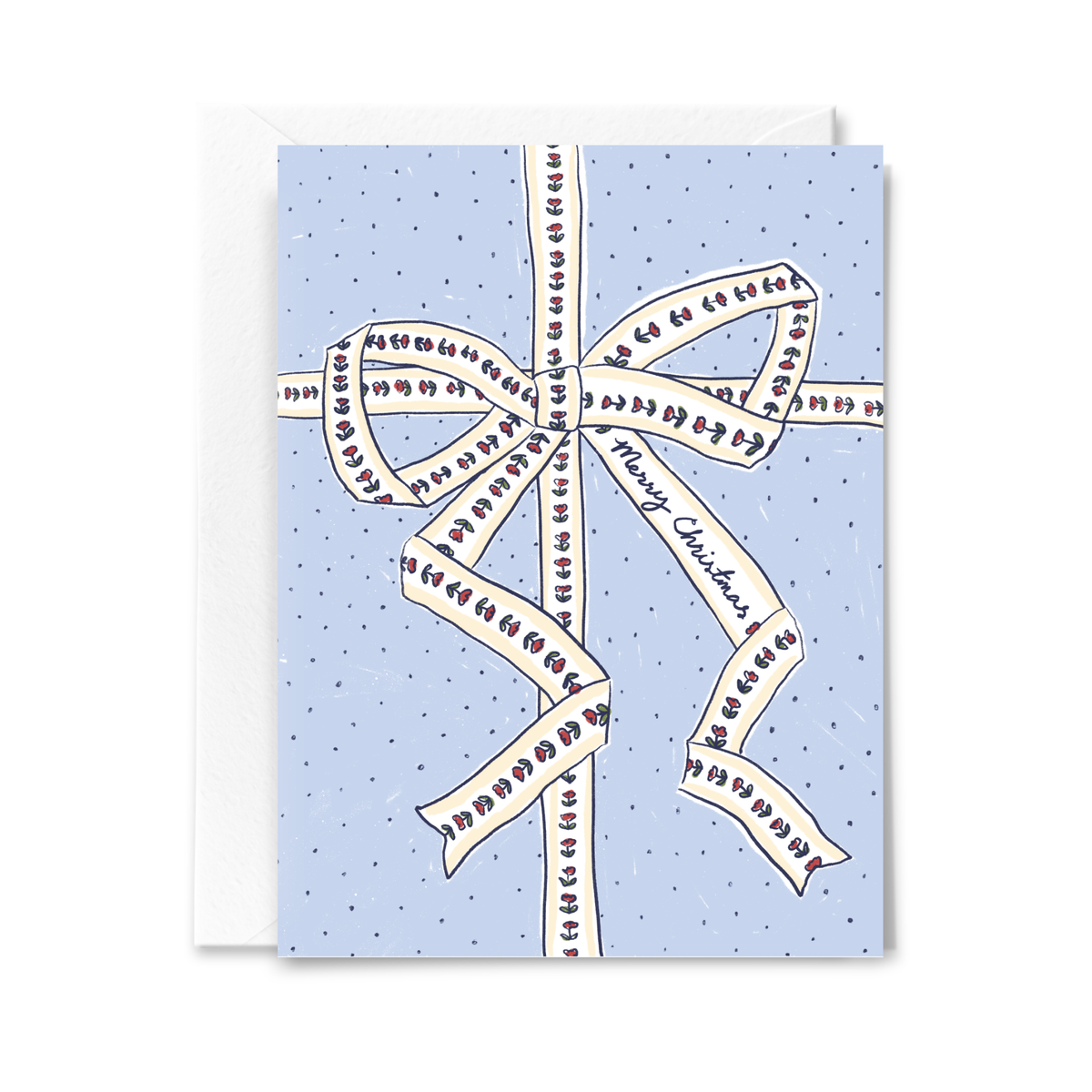 Merry Christmas Ribbon Card