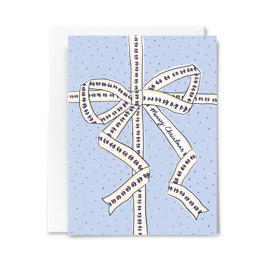 Merry Christmas Ribbon Card