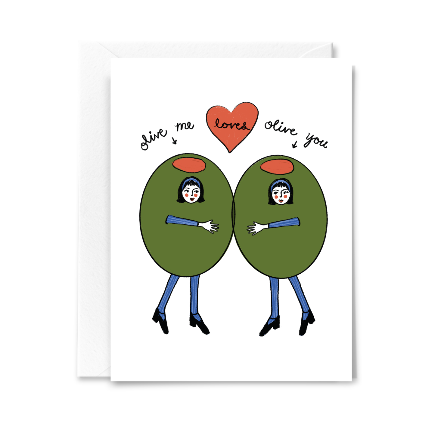 Olive Me and Olive You Card
