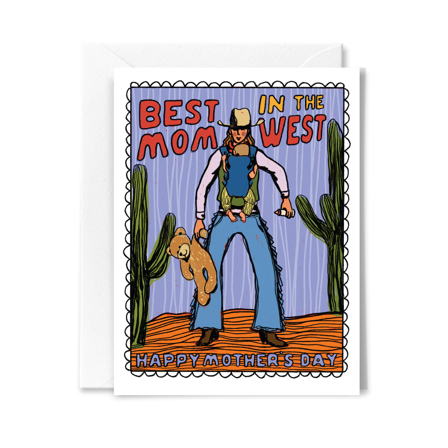 Best in the West Mother's Day Card