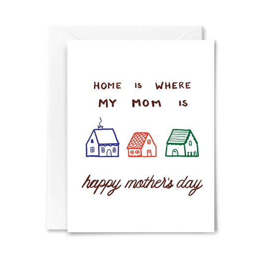 Home Is My Mom Card