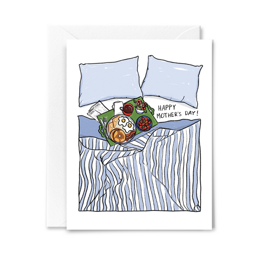 Breakfast in Bed Mom Card