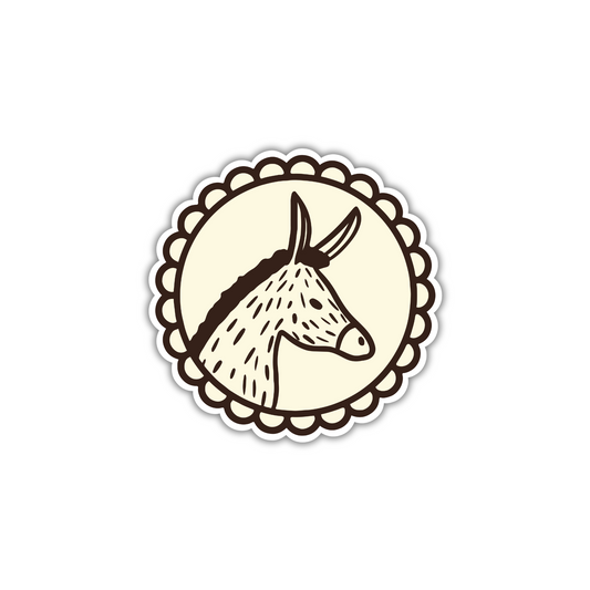 Donkey Die-Cut Sticker
