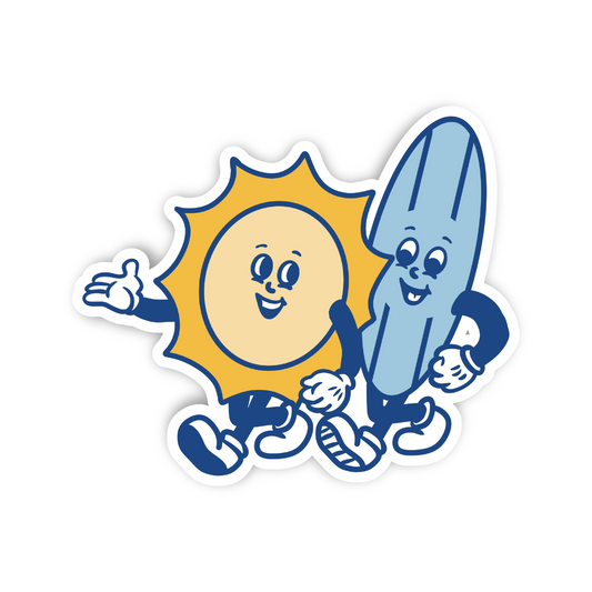 Sun + Surf Die-Cut Sticker