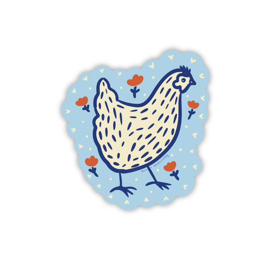 Spring Chicken Die-Cut Sticker