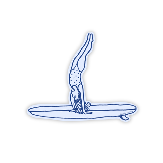 Surf Girl Die-Cut Sticker
