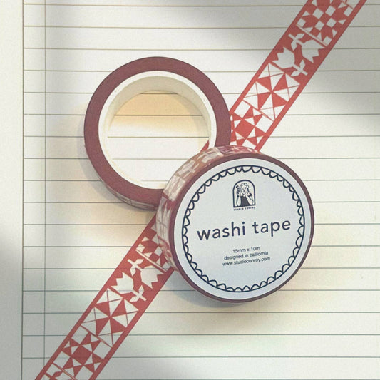 Red Quilt Washi Tape